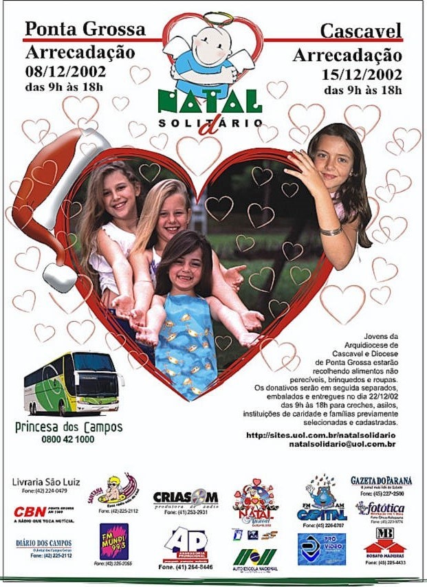 Cartaz Natal Solidário 2002