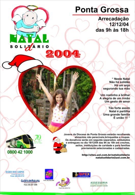 Cartaz Natal Solidário 2004
