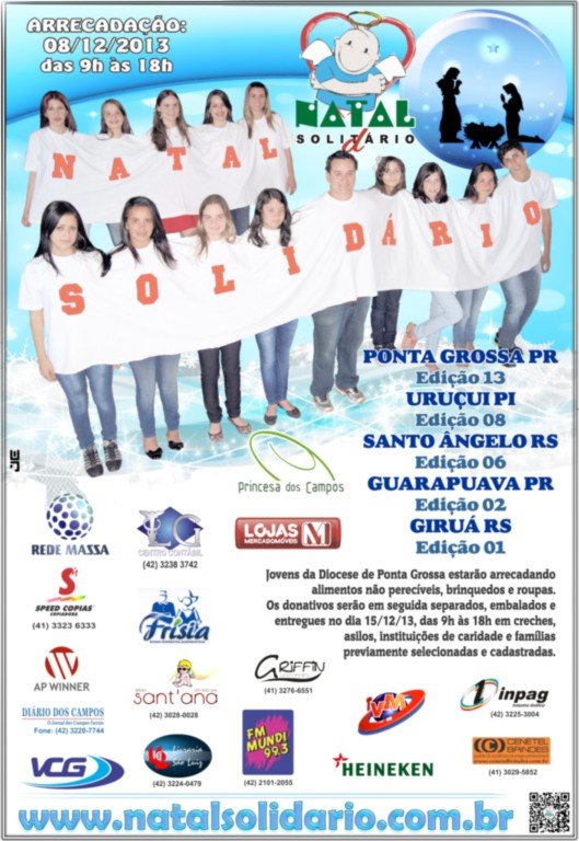 Cartaz Natal Solidário 2013
