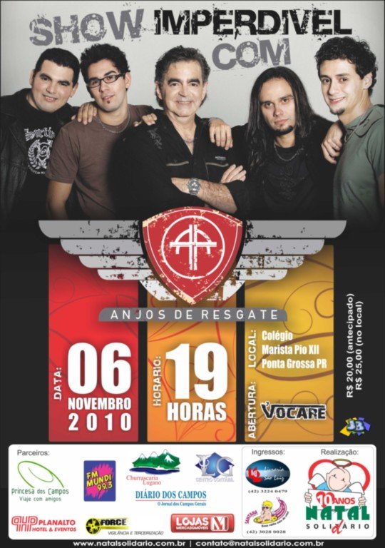 Cartaz ShowAnjosdeResgate